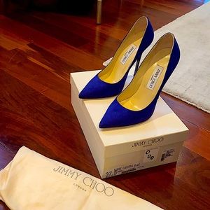 Jimmy chop electric blue pumps suede 37.5 anouk